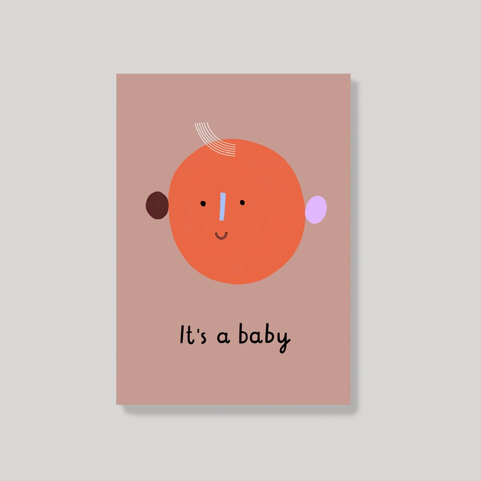 Postkarte Gesicht it’s a baby