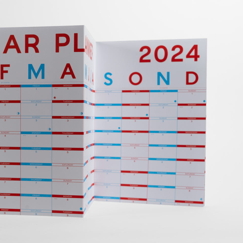 Year Planner 2026 / Wandkalender hoch