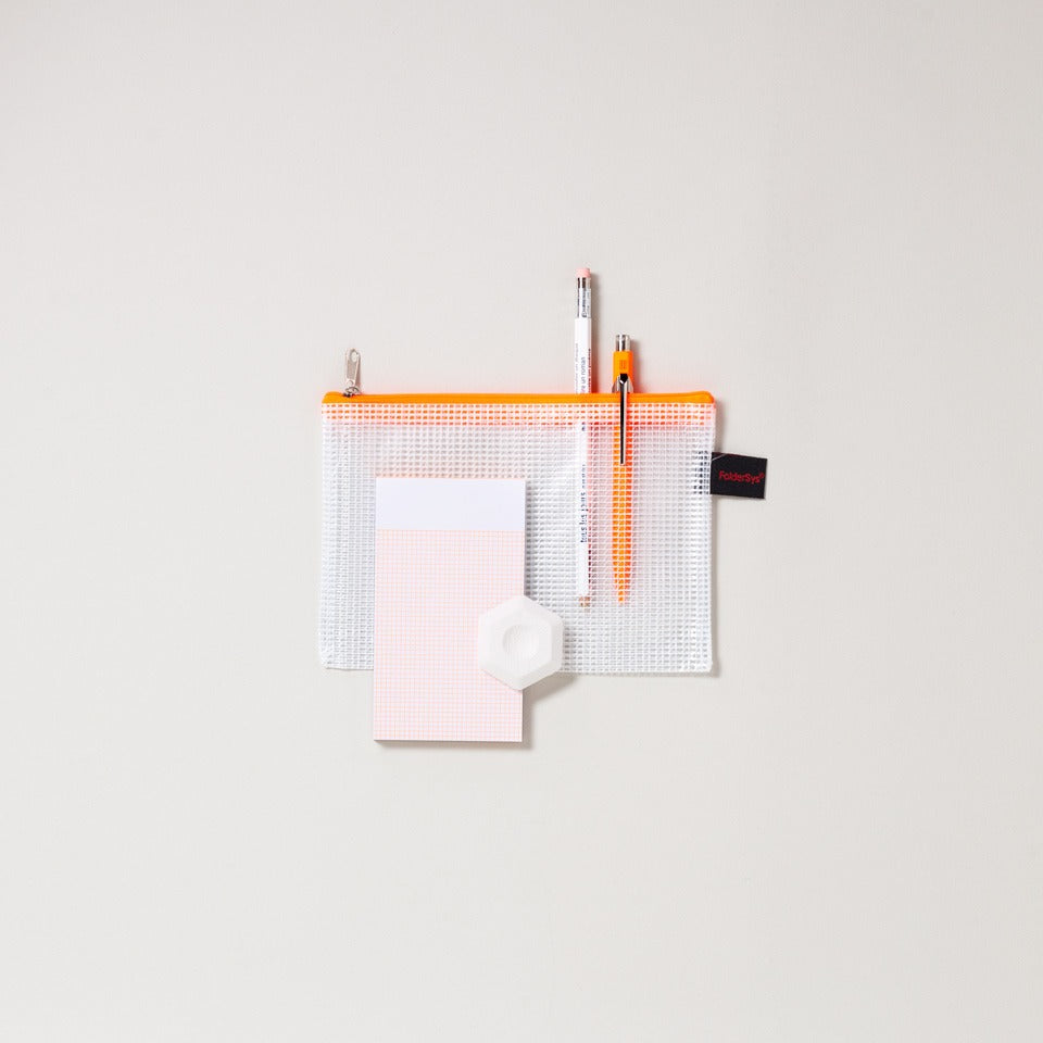 Mesh Bag neon orange für A6