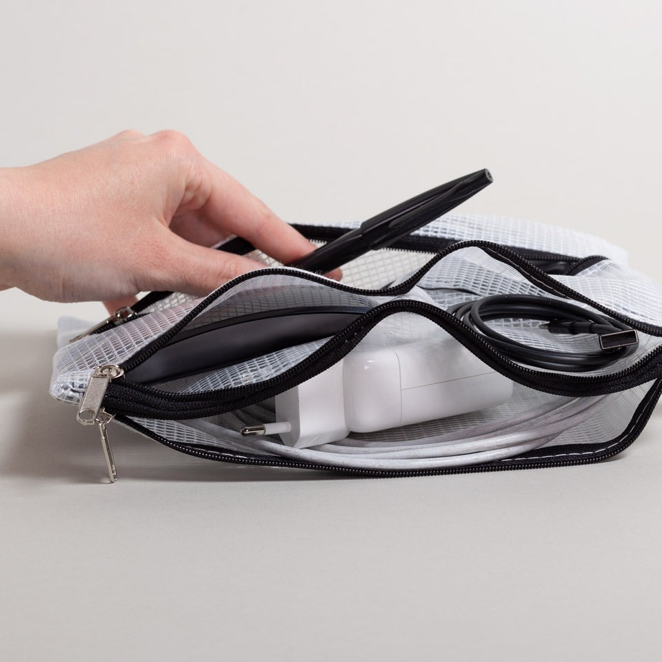 Mesh Bag für A5 mit vier Fächern
