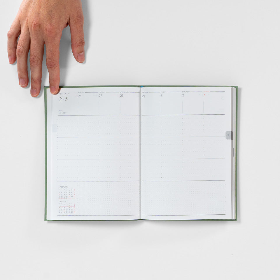 Journal Kalender 2026 / Diary Katy Weekly B6