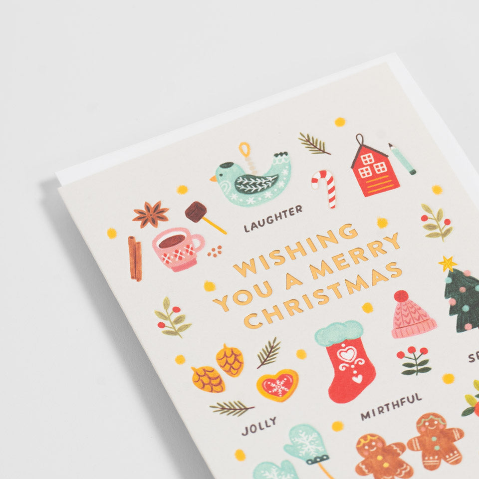 Weihnachtskarte Laughter and Sparkly
