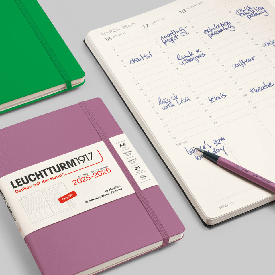 Leuchtturm 18 Monate Akademischer Wochenplaner 2026/2027 – Wochenkalender