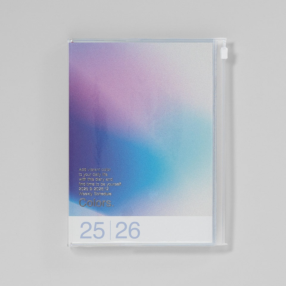 A5 Kalender 2025/26 mit Umschlagtasche Verlauf