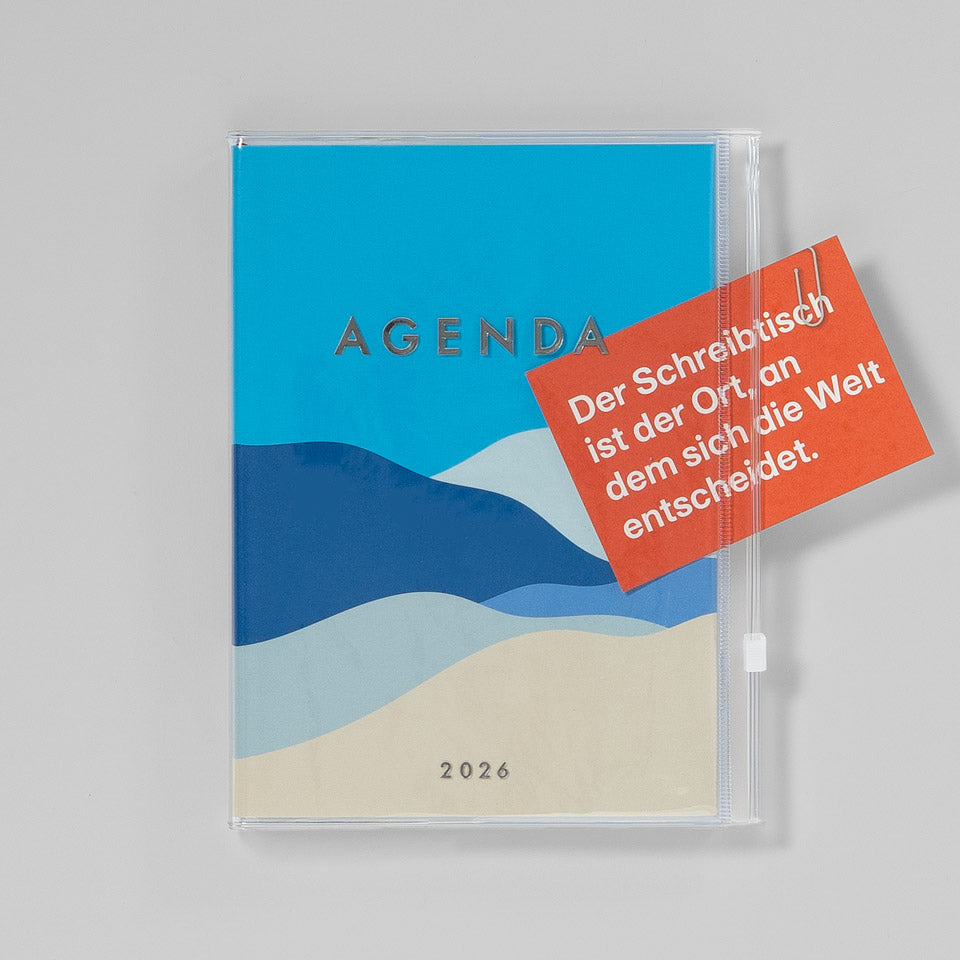 A5 Kalender 2025/26 mit Umschlagtasche Berge