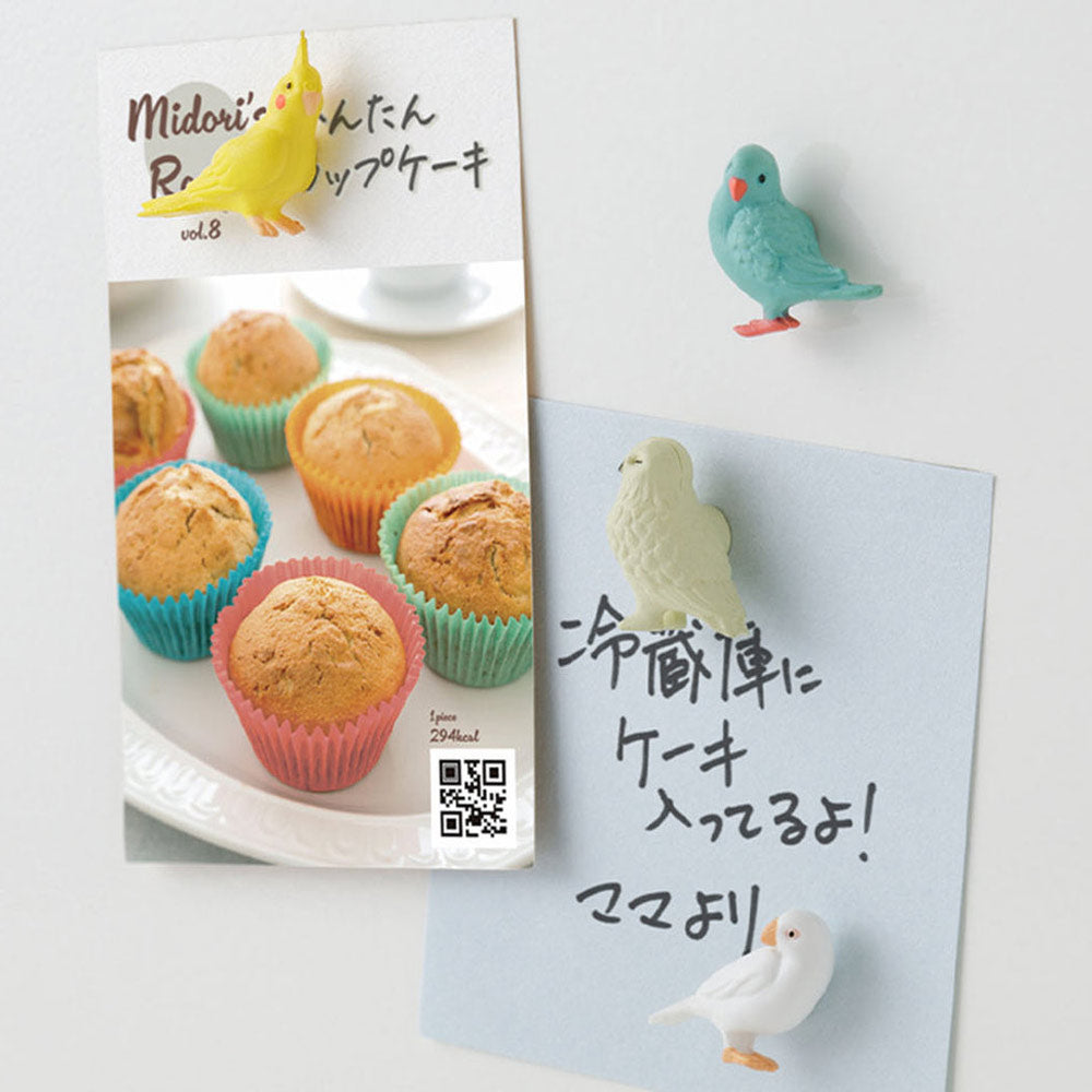 Mini-Magnete Vögel 4er Set