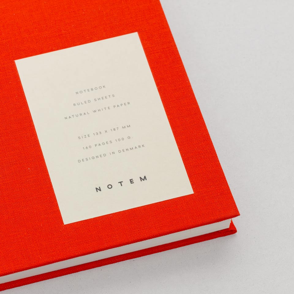Notizbuch klein rot Notem / Even Notebook