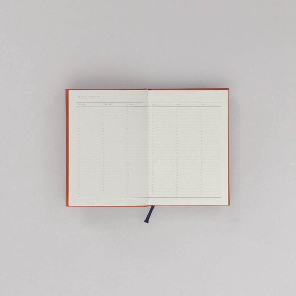 undatierter Kalender Notem dunkelblau / Even Weekly Journal