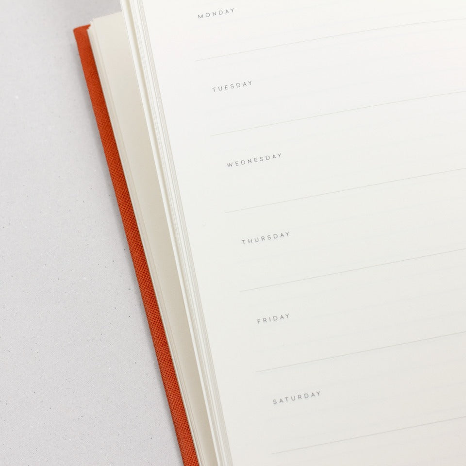 undatierter Kalender Notem dunkelblau / Even Weekly Journal