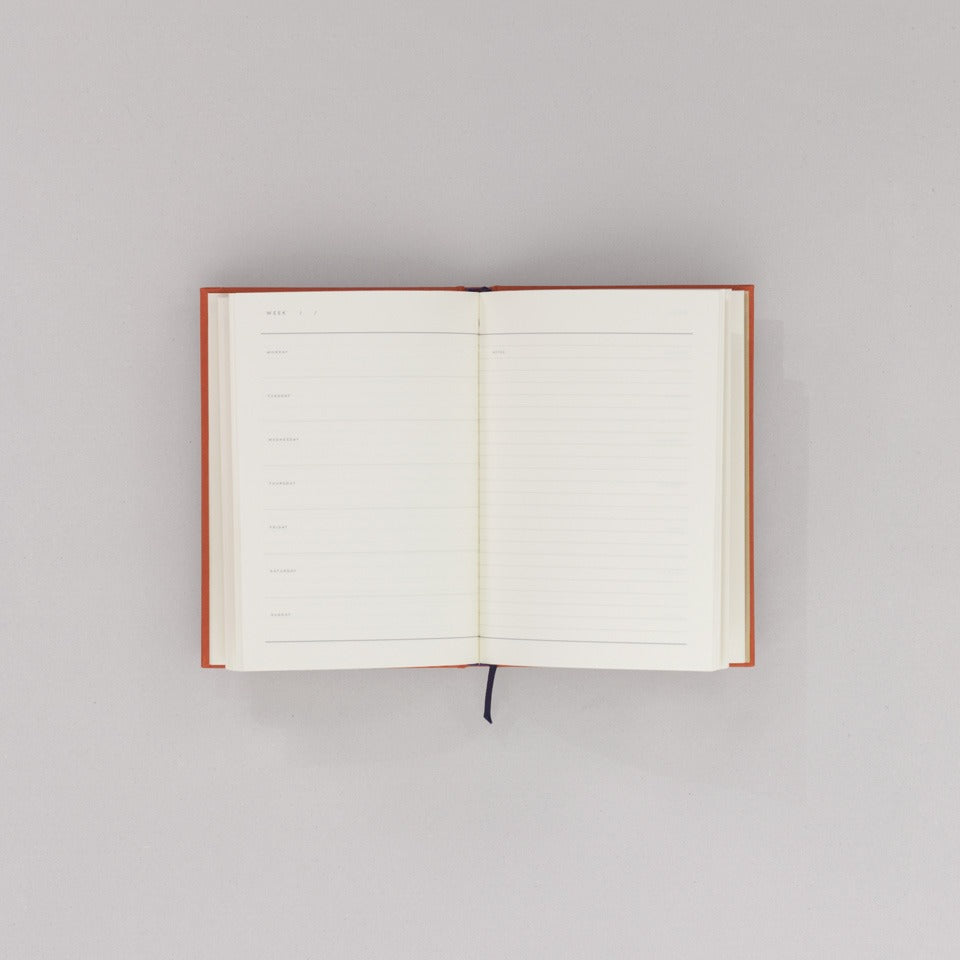 undatierter Kalender Notem dunkelblau / Even Weekly Journal