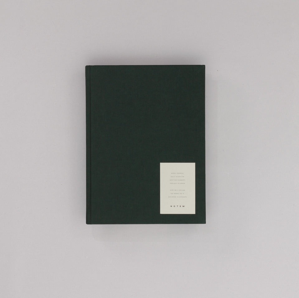 Arbeitsbuch groß dunkelgrün Notem / Even Work Journal