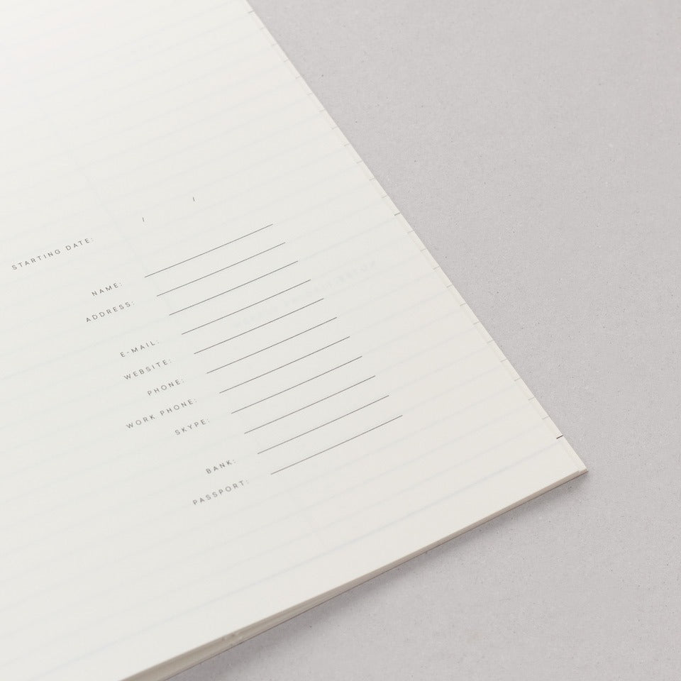 Heft Wochenplaner Notem / Milo Weekly Planner Book