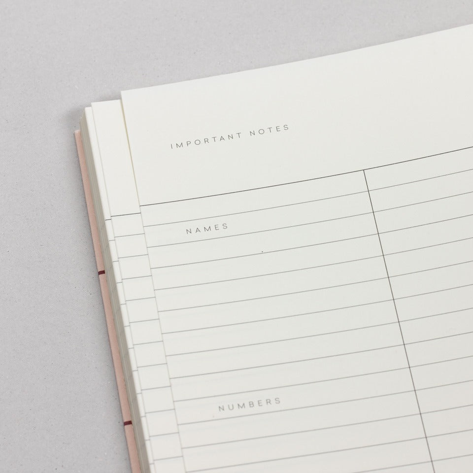 Notizbuch groß dunkelblau Notem / Uma Notebook L