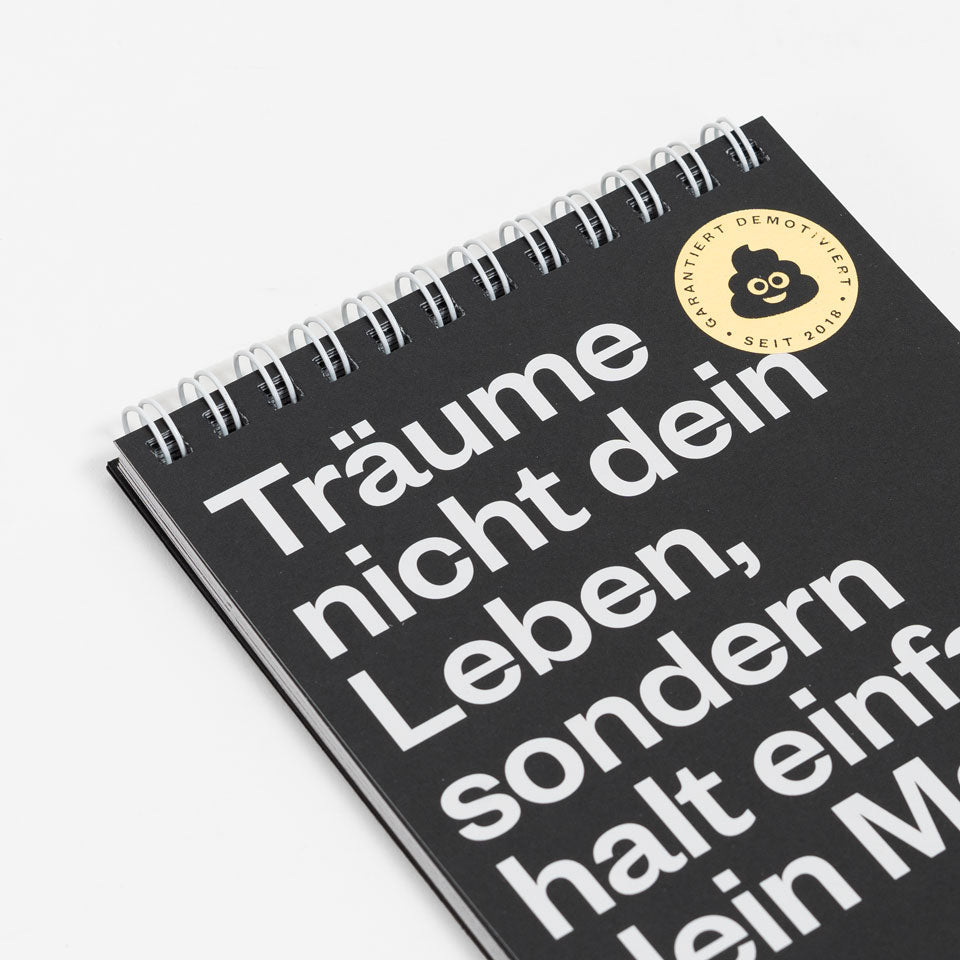 Demotivierender Tischkalender 2026