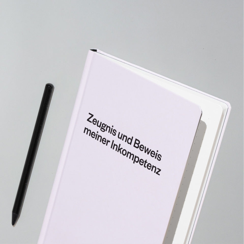Oh No Notes Notizbuch hellrosa / Zeugnis meiner Inkompetenz