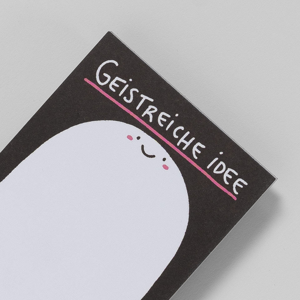 Notizblock – Geistreiche Idee