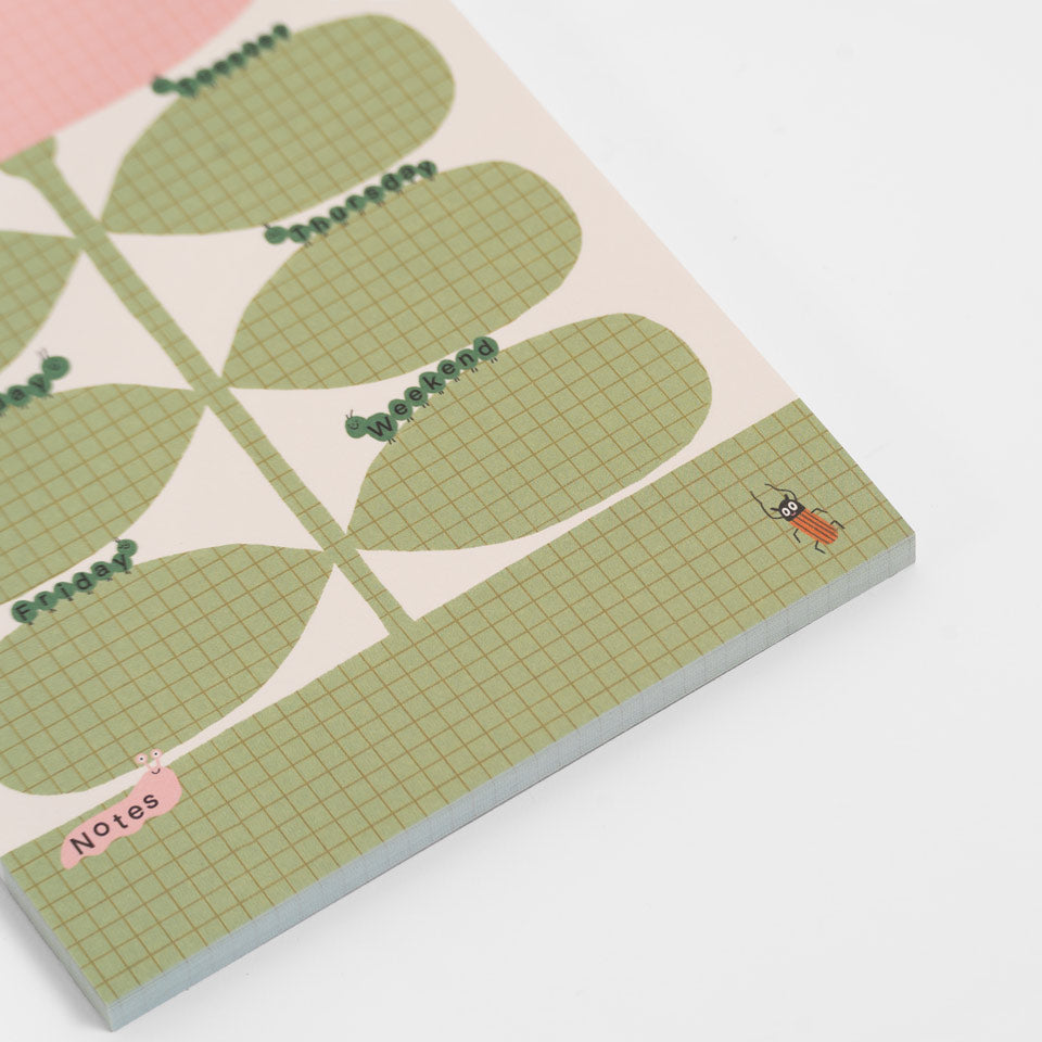 Notizblock - Wochenplaner Blume