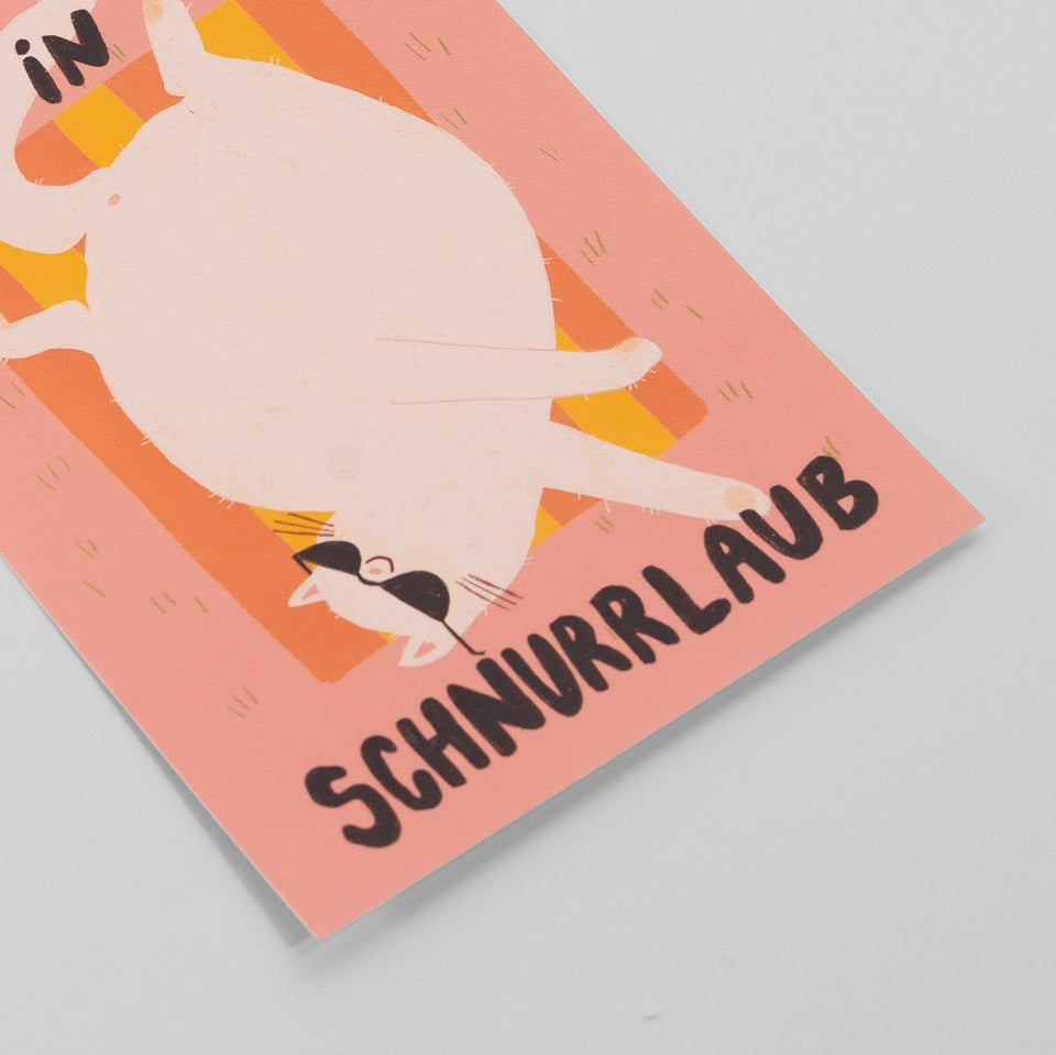 Postkarte Ab In Den Schnurrlaub