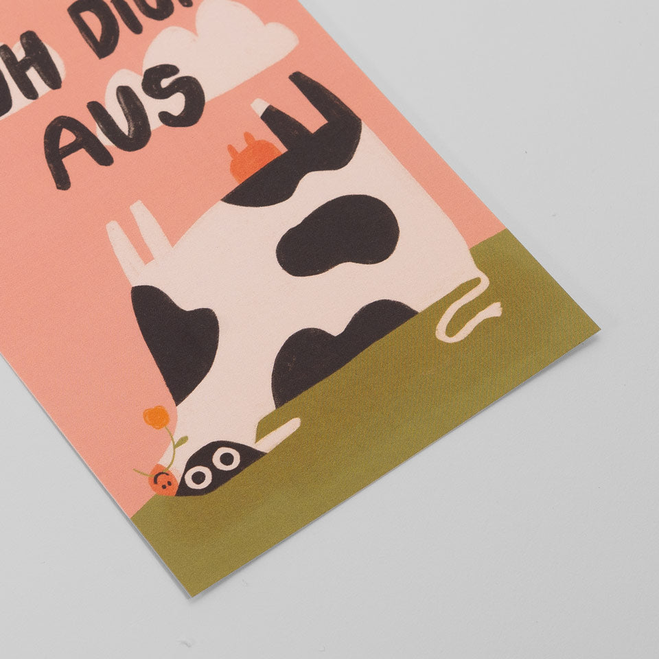 Postkarte Muh Dich Aus