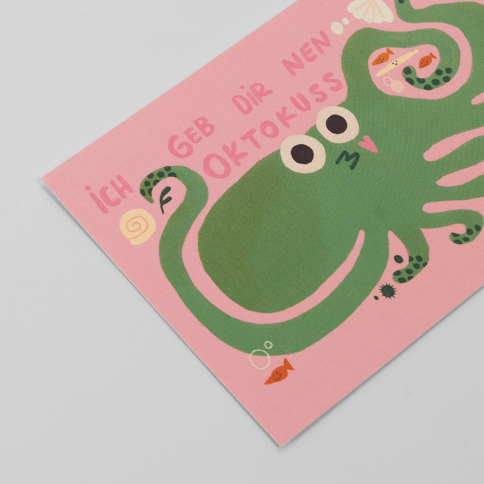 Postkarte Oktokuss