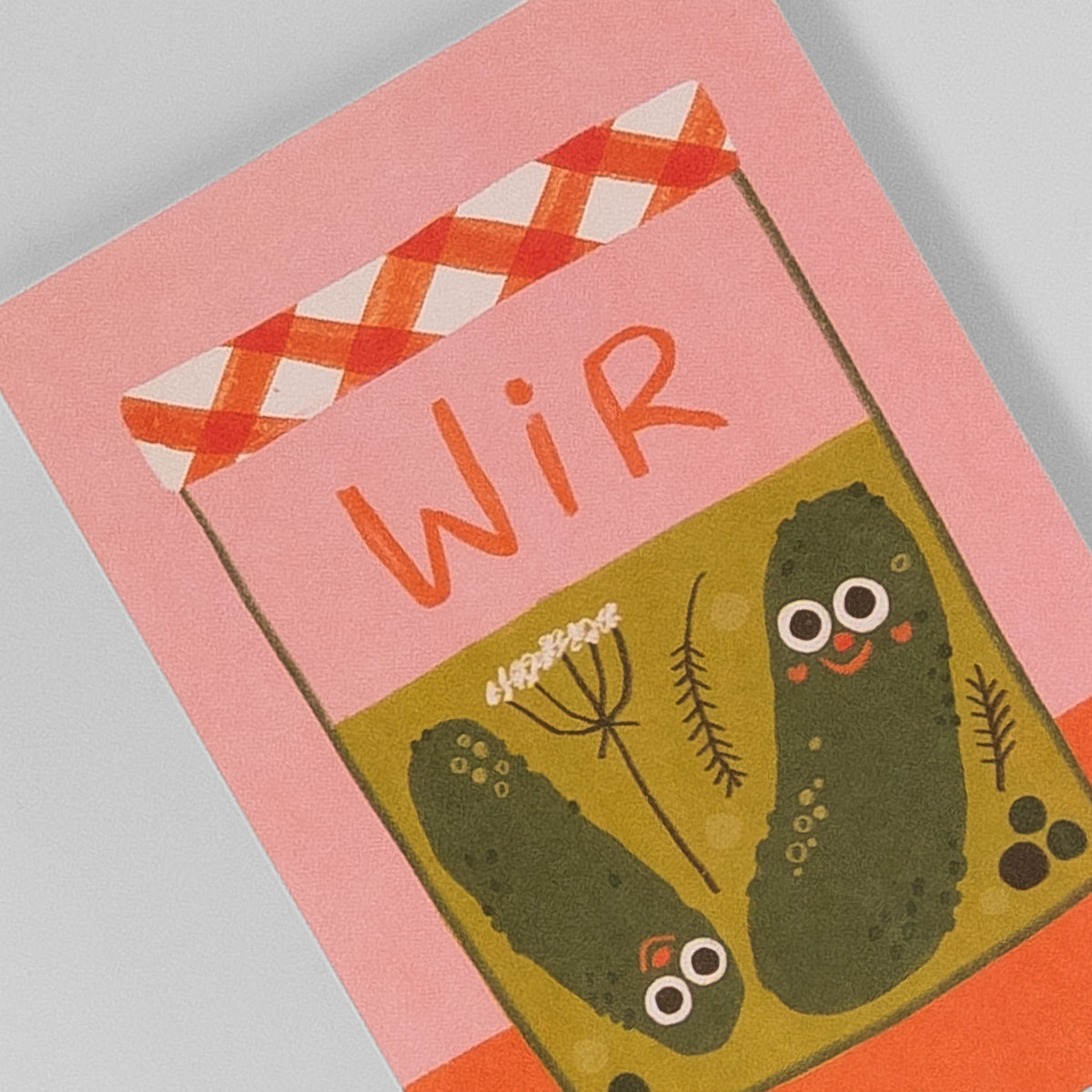 Detailansicht der Slinga Postkarte „Wir“
