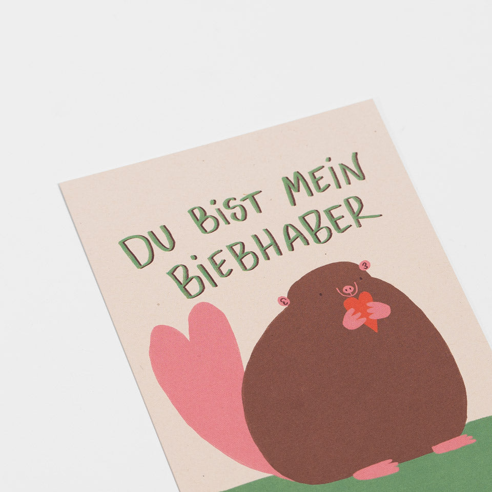 Postkarte Biebhaber