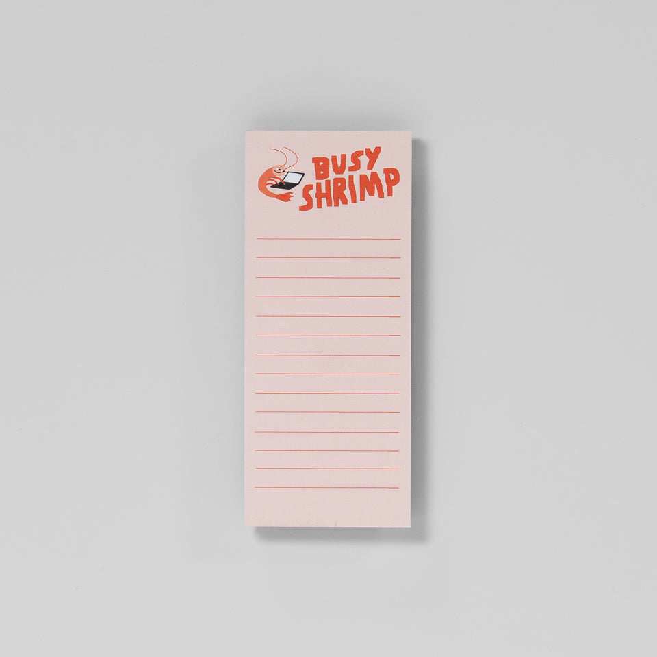 Notizblock – Busy Shrimp