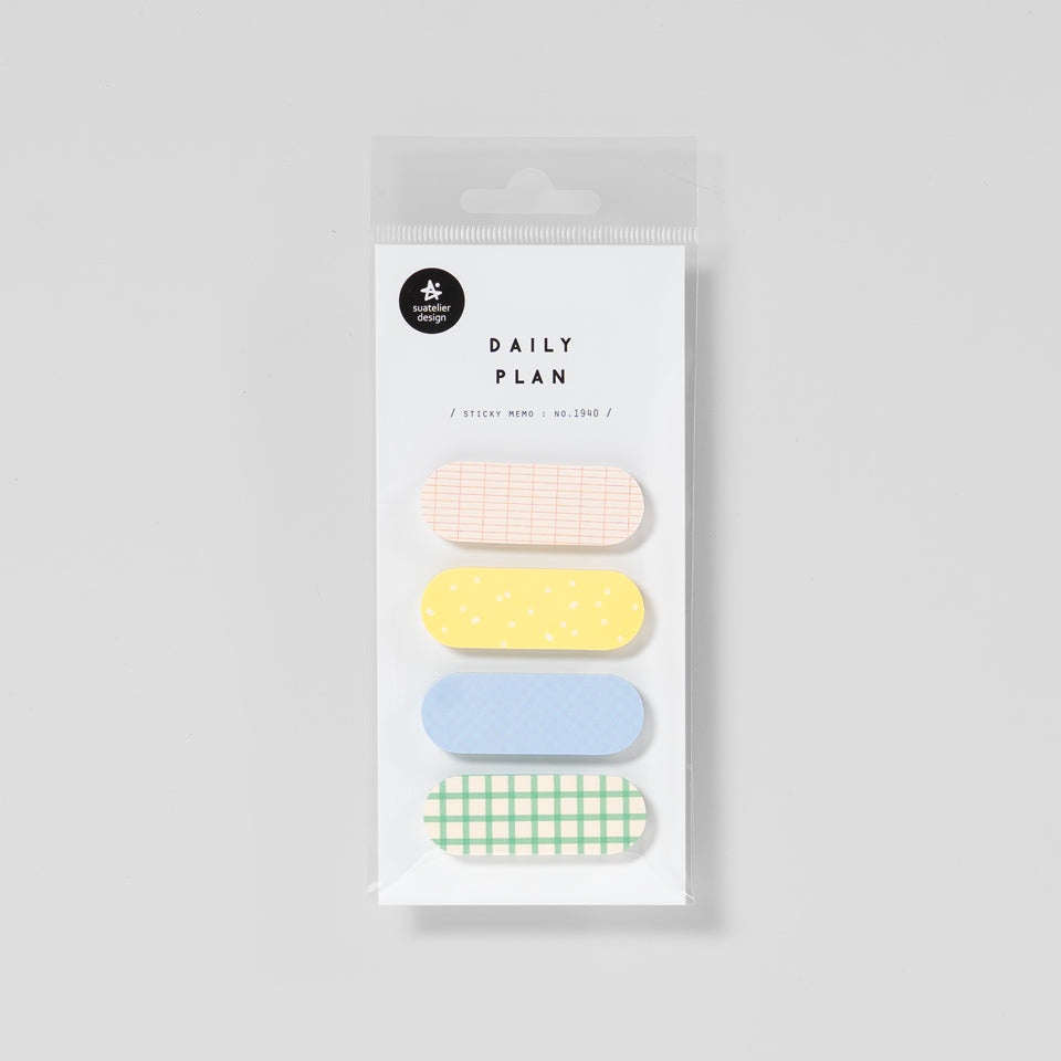 Daily Plan Sticky Memo 1940 abgerundete Klebestreifen