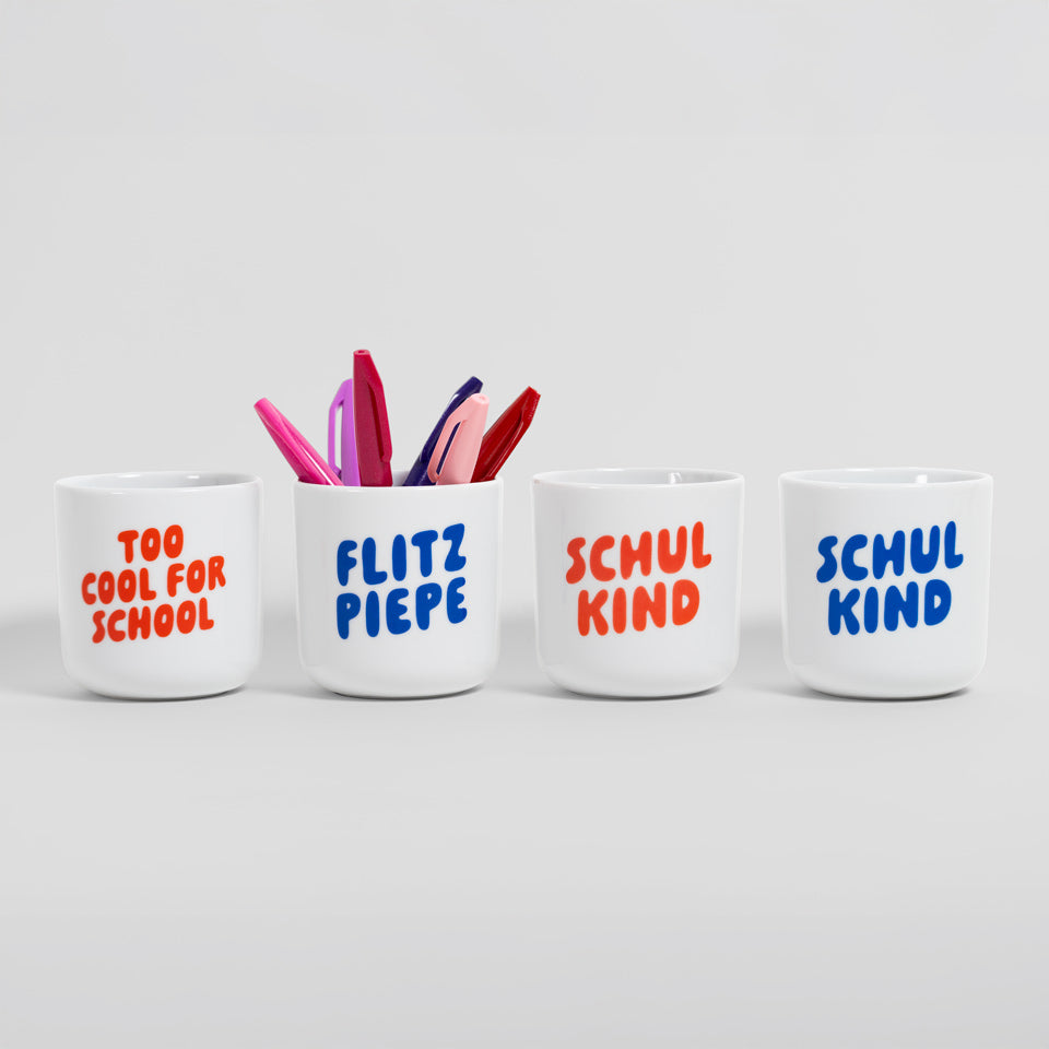 Becher Schulkind rot