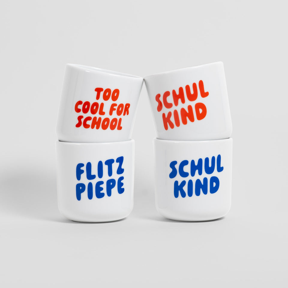 Becher Schulkind blau