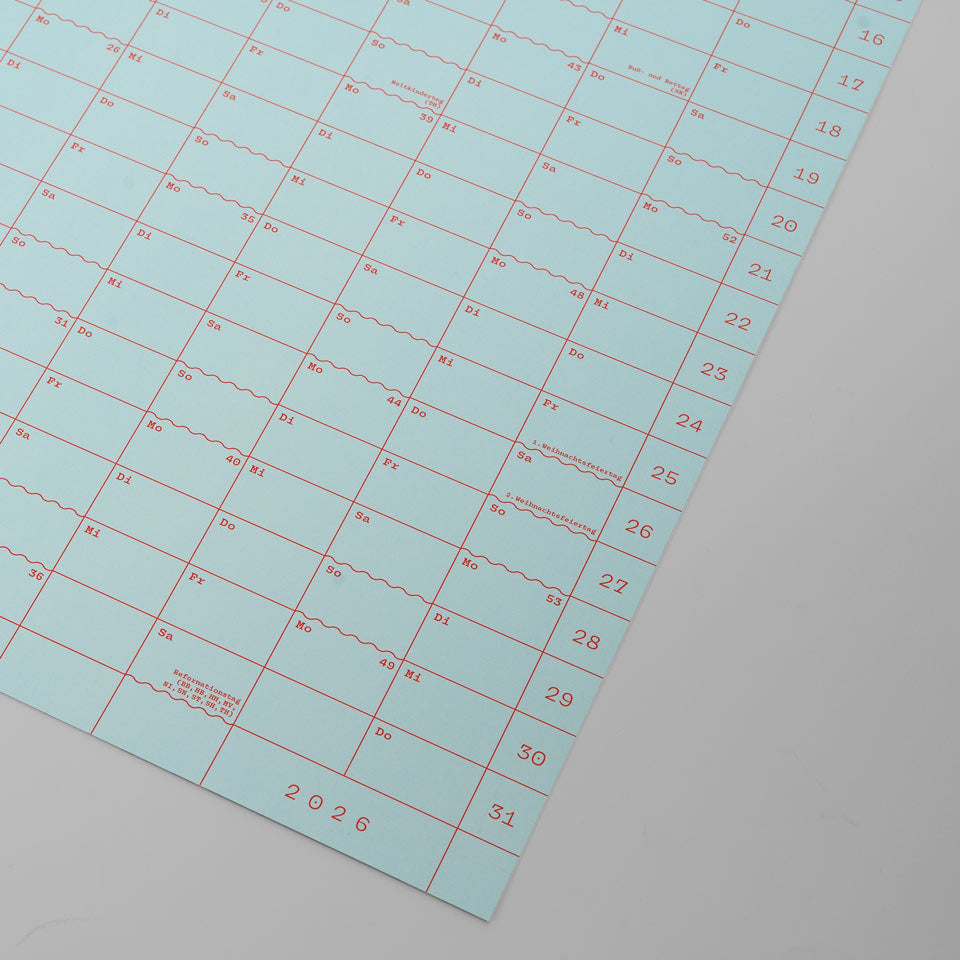 Eisenhauer Wandkalender 2026 – Doppelseitig hellbau