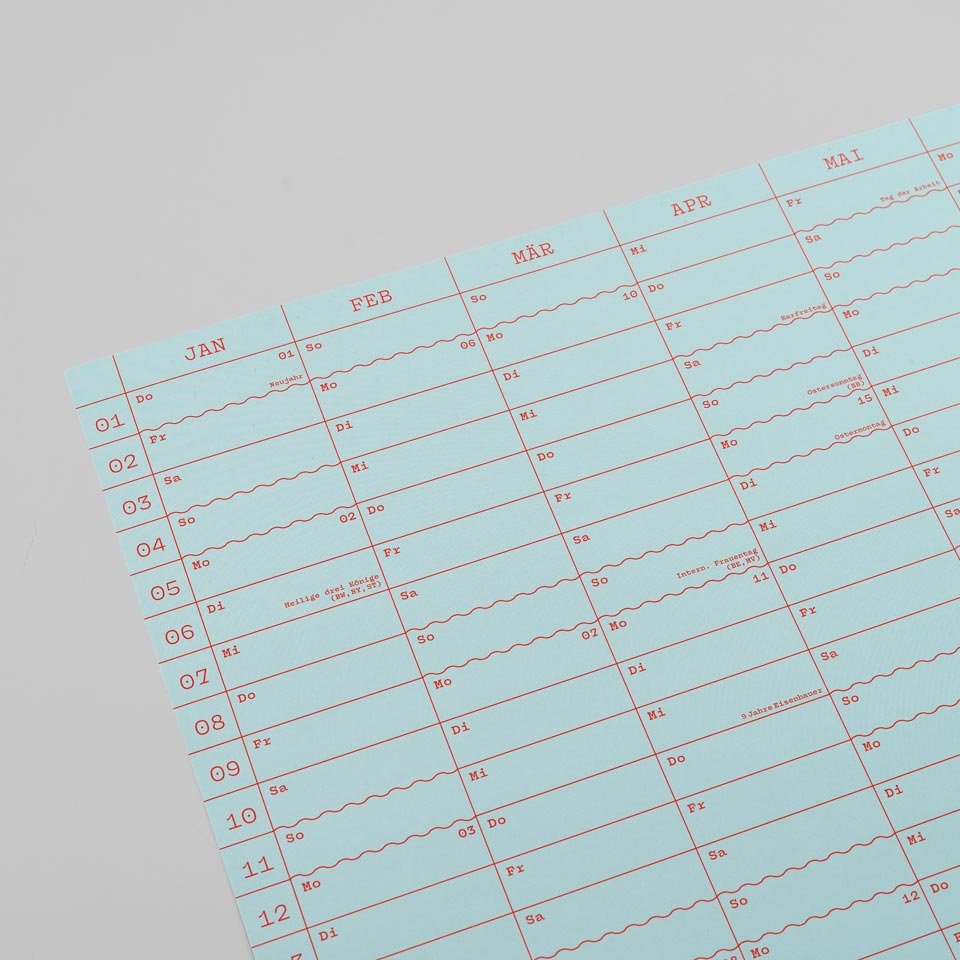 Eisenhauer Wandkalender 2026 – Doppelseitig hellbau