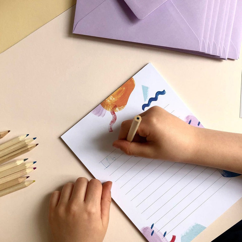 Briefpapier-Set A5 mit Stickern