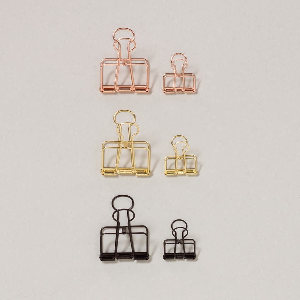 Outline Clips - Gold
