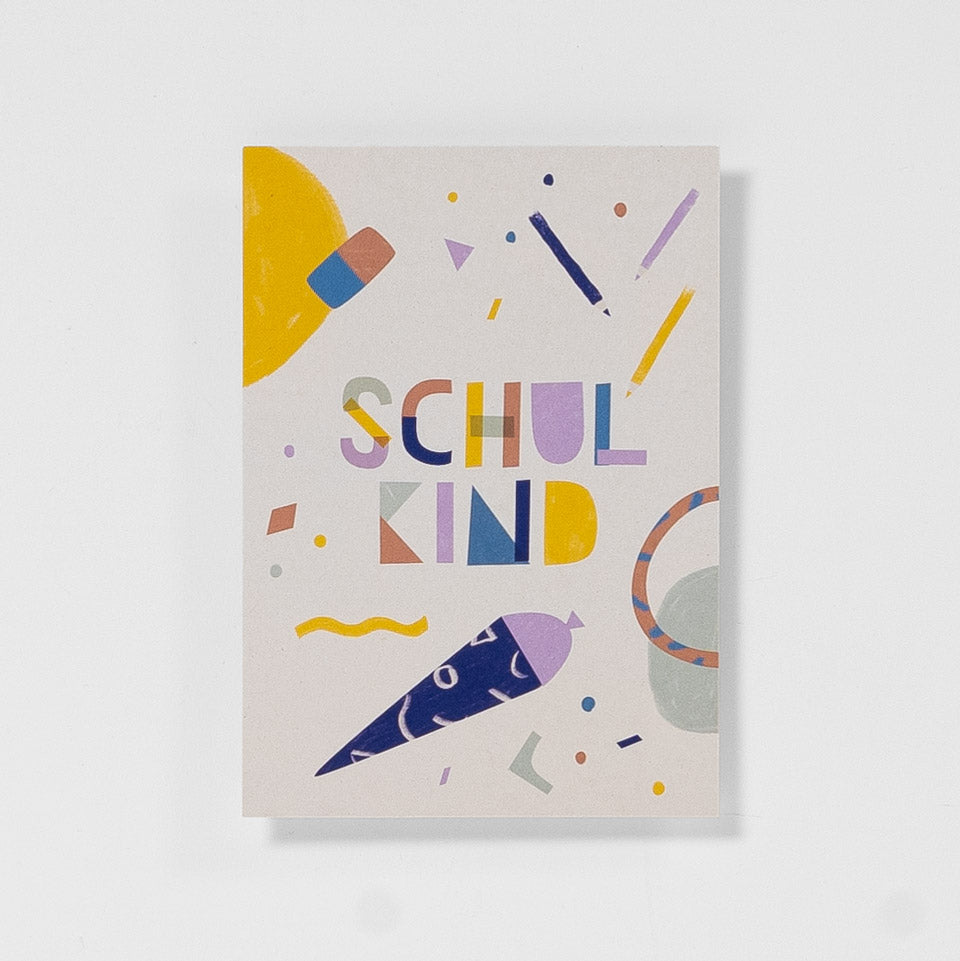 Postkarte Schulkind
