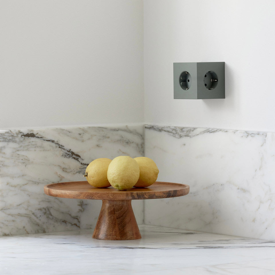 Avolt Square 2 Steckdose / grün