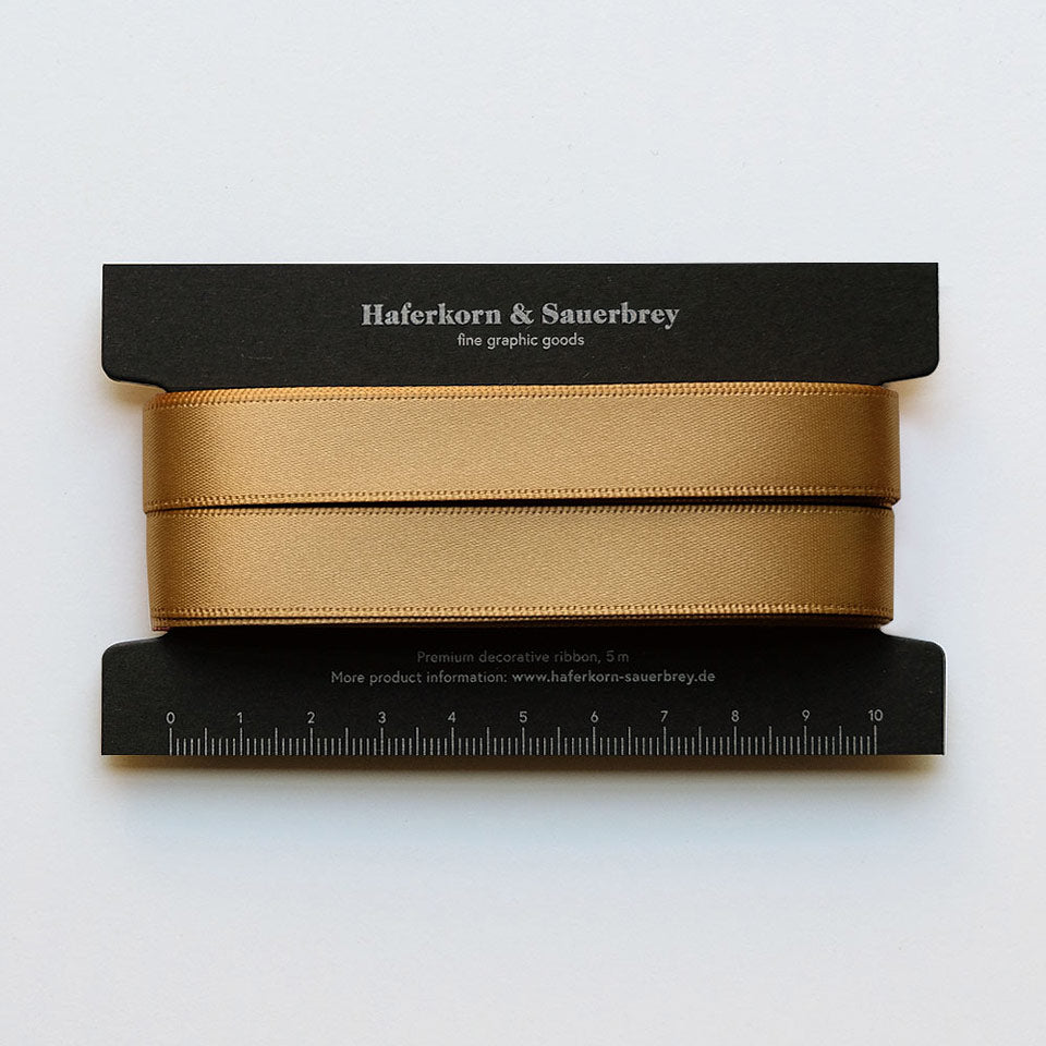 Satin Geschenkband Gold