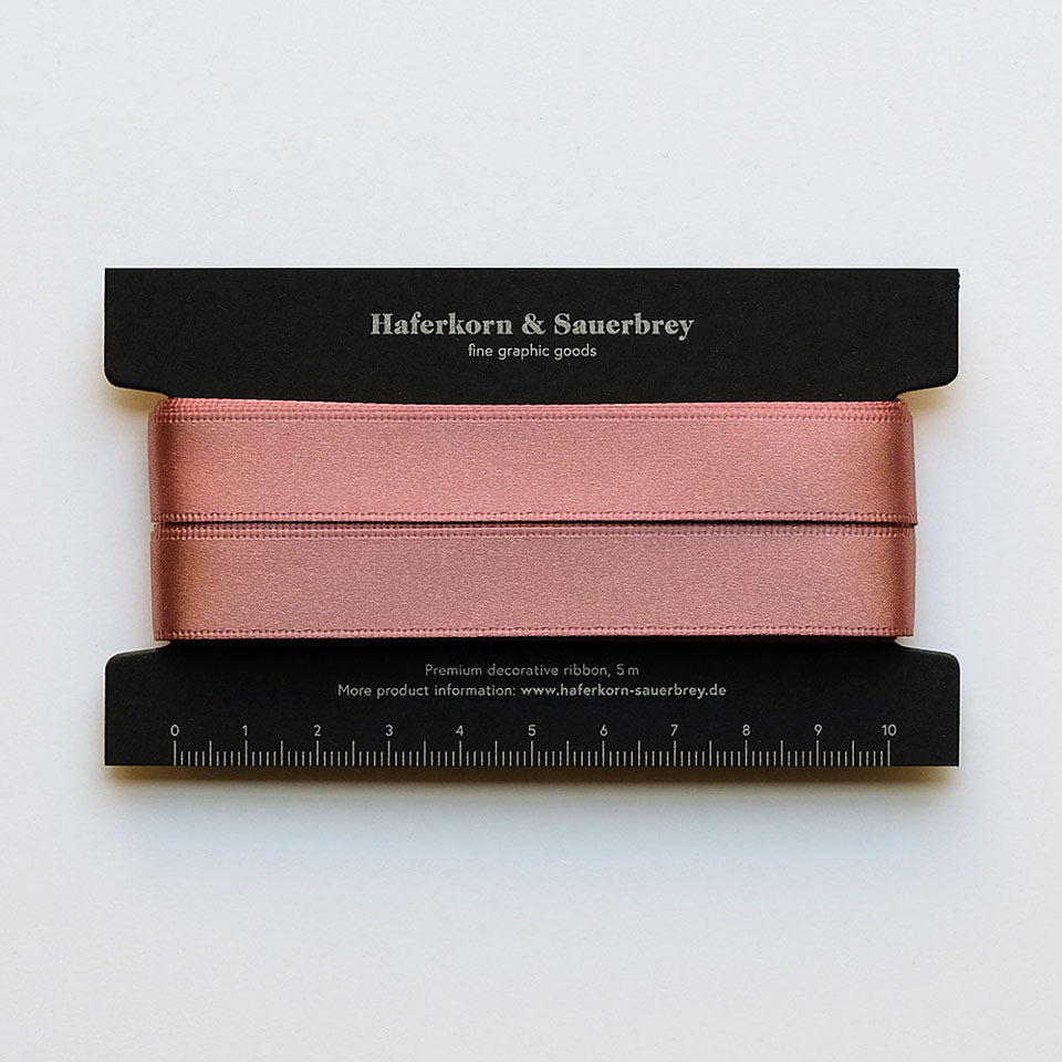 Satin Geschenkband Rosenholz