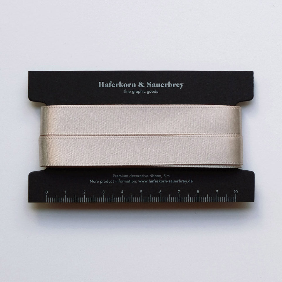 Satin Geschenkband Silbergrau