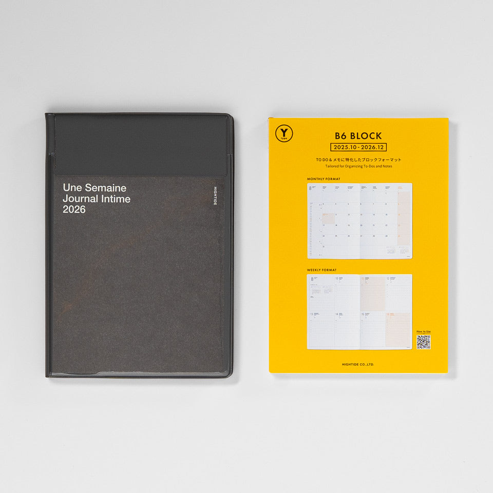 Wochenkalender 2026 mit Tasche / Diary Iris B6