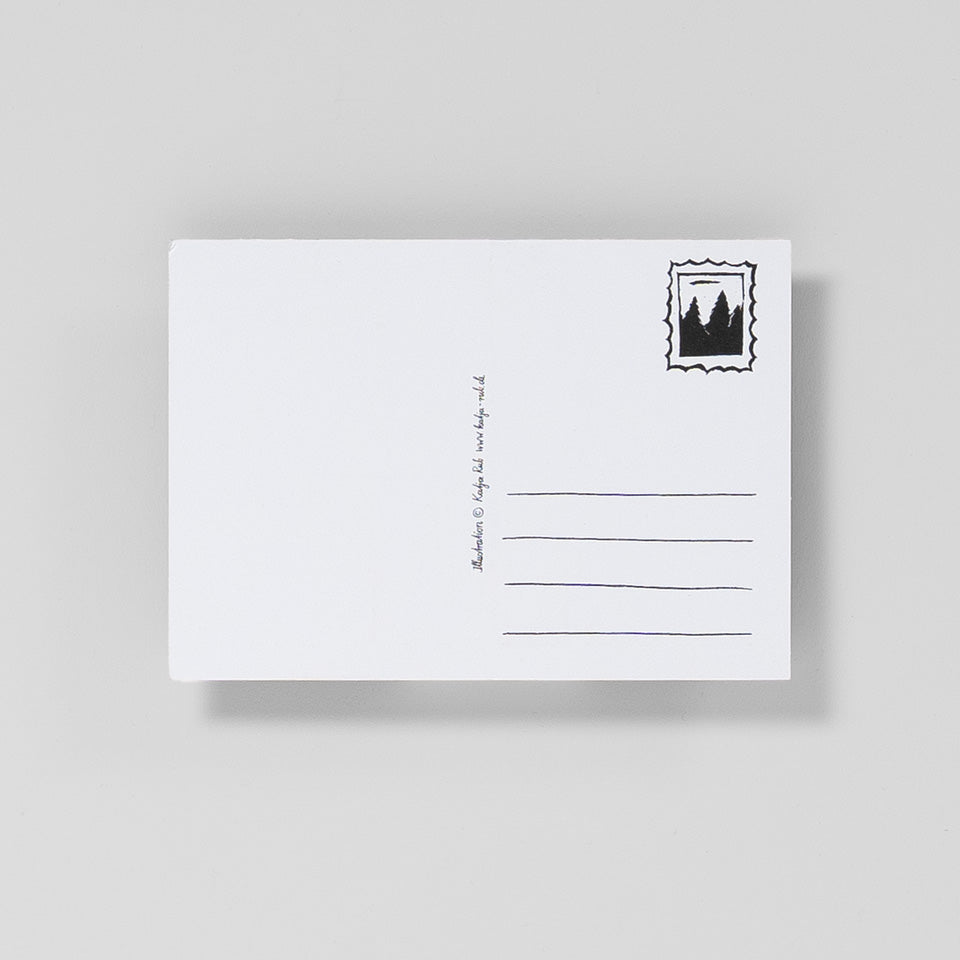 Katja Rub Postkarte Adventskalender Waschbären – Postkarte