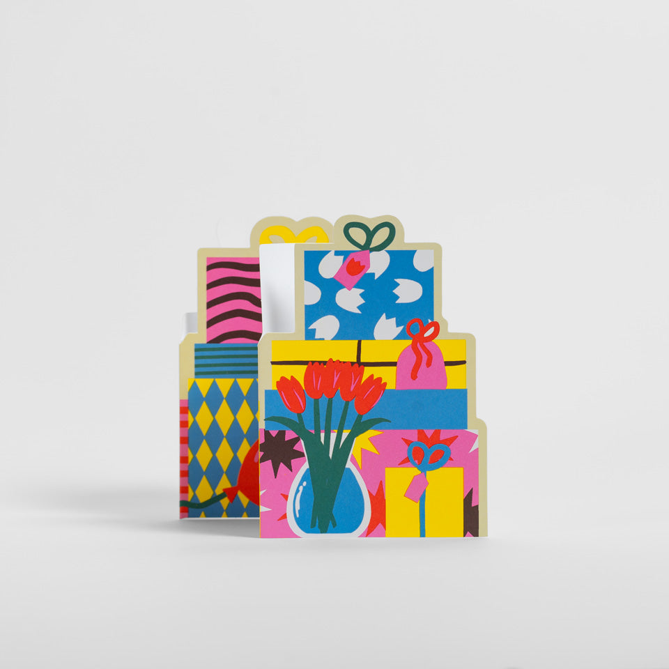Faltkarte Geschenketisch