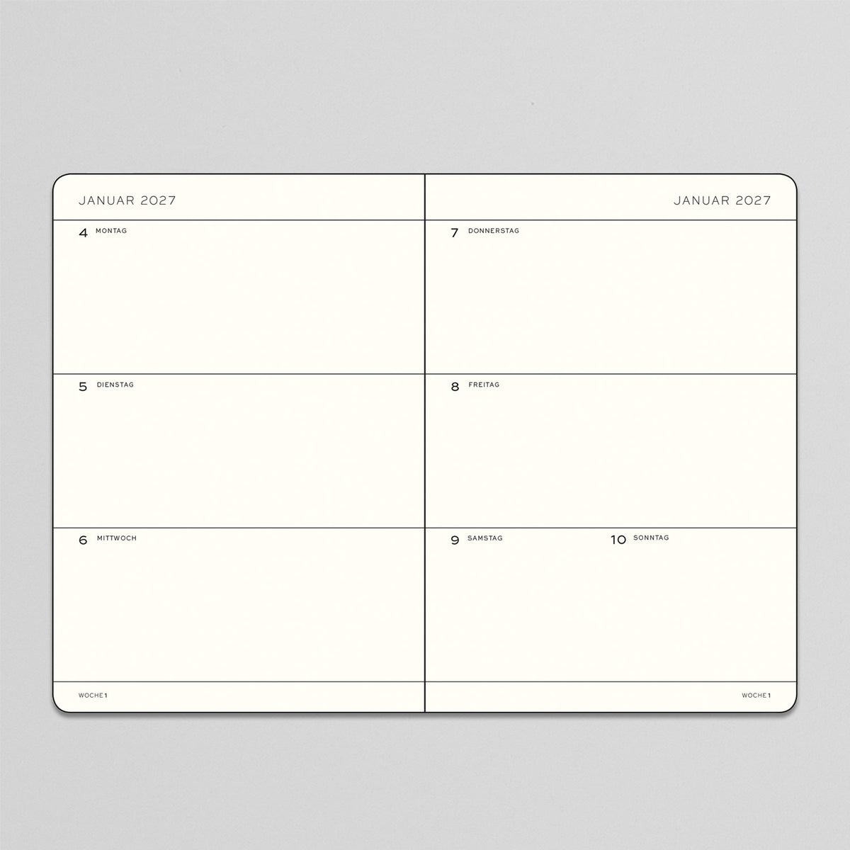 18 Monate Wochenkalender 2026/2027