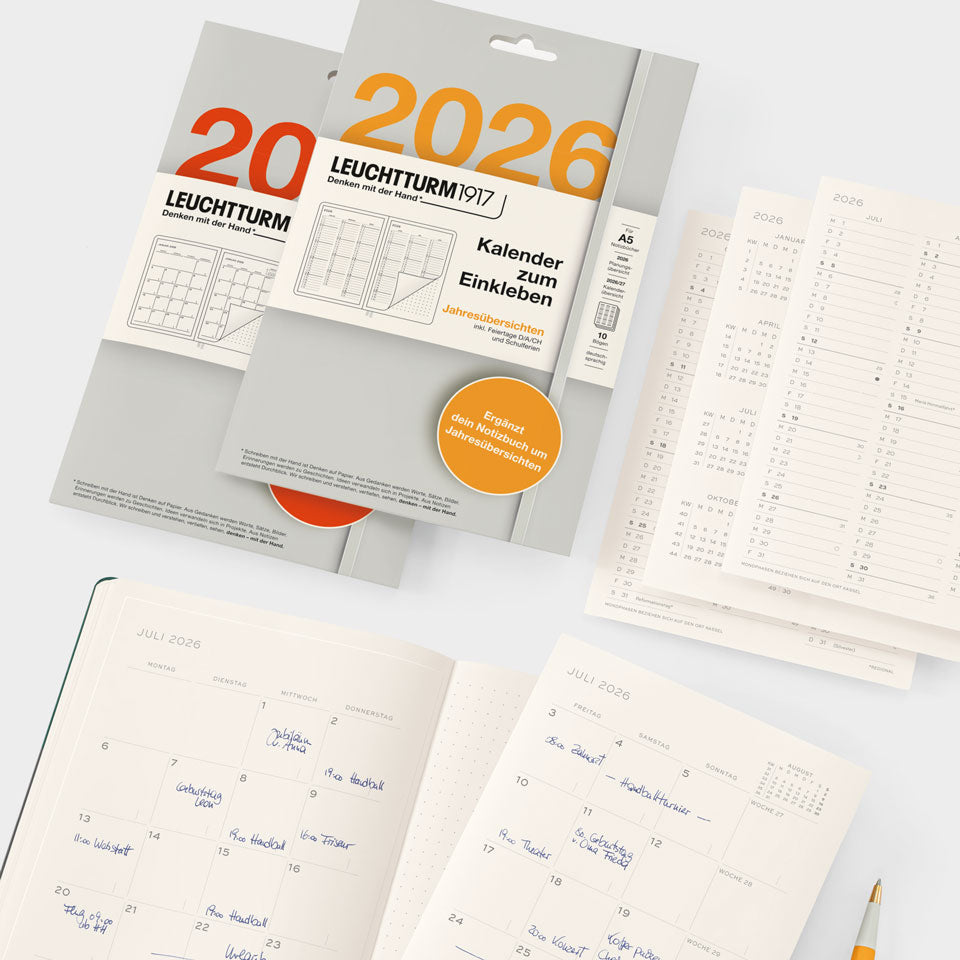 Kalender zum Einkleben 2026 – Monatsplaner