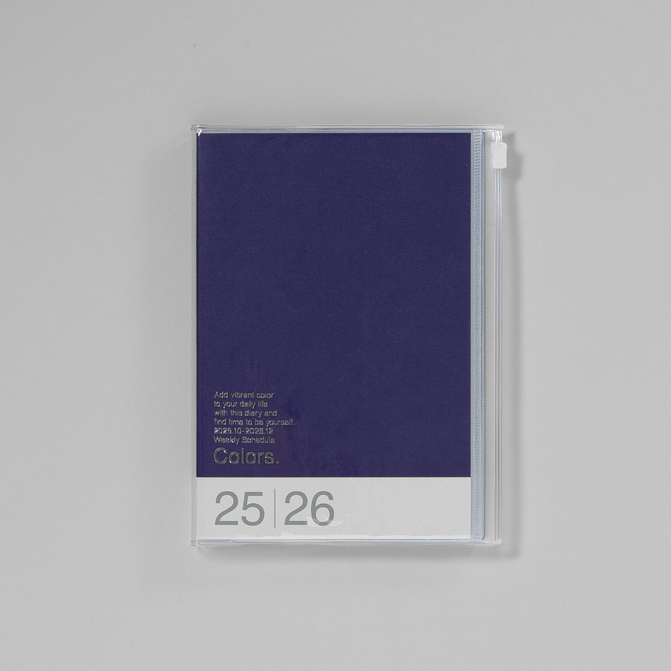 B6 Kalender 2025/26 mit Umschlagtasche Farbe