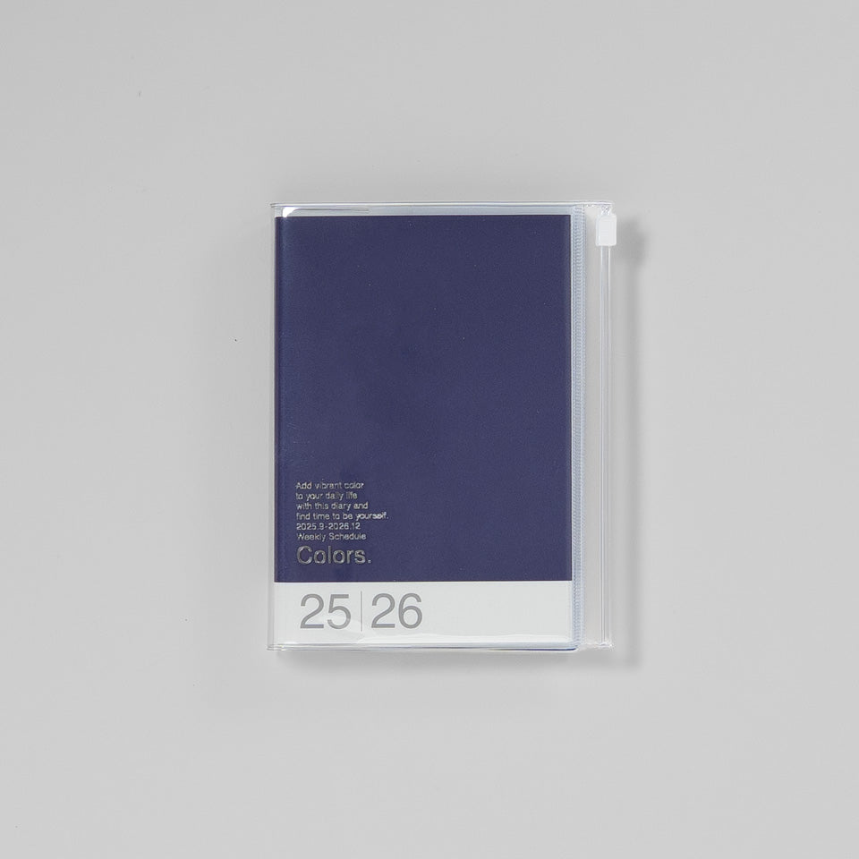 A6 Kalender 2025/26 mit Umschlagtasche Farbe