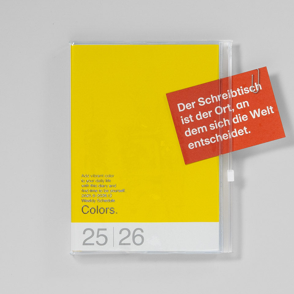 A5 Kalender 2025/26 mit Umschlagtasche Farbe