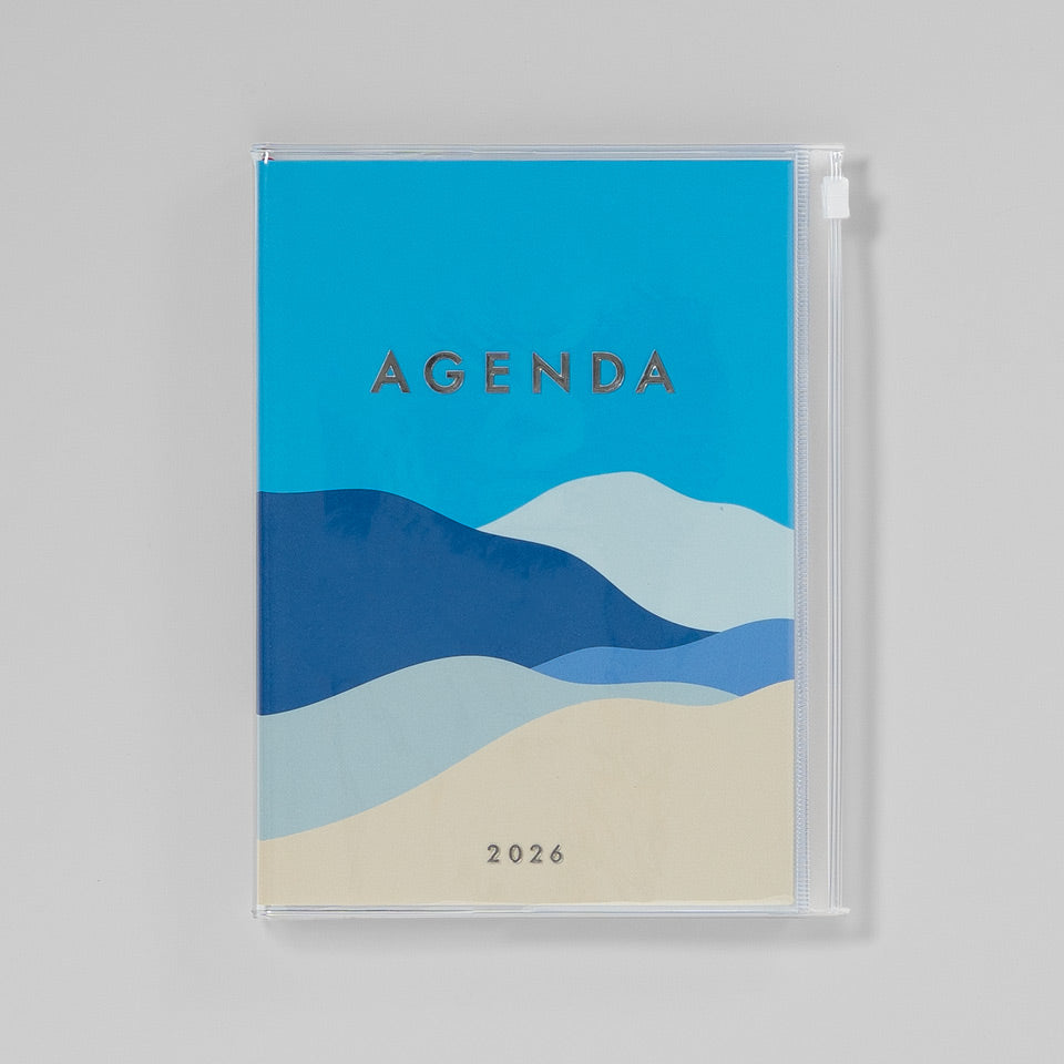 A5 Kalender 2025/26 mit Umschlagtasche Berge