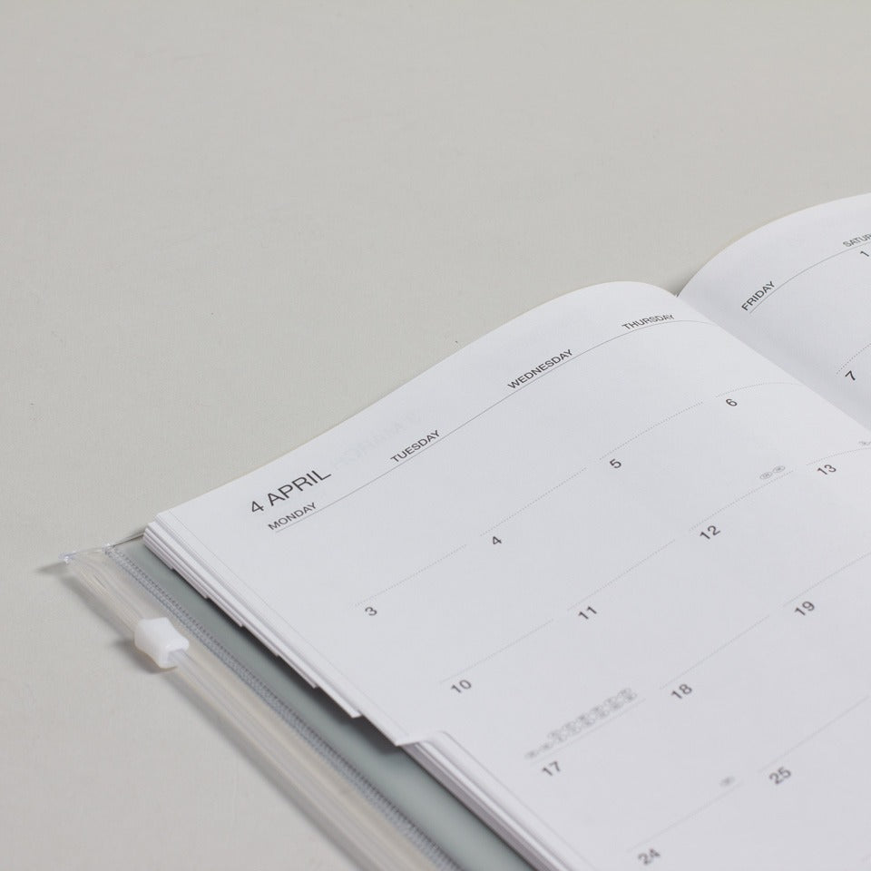 A5 Kalender 2025/26 mit Umschlagtasche Farbe
