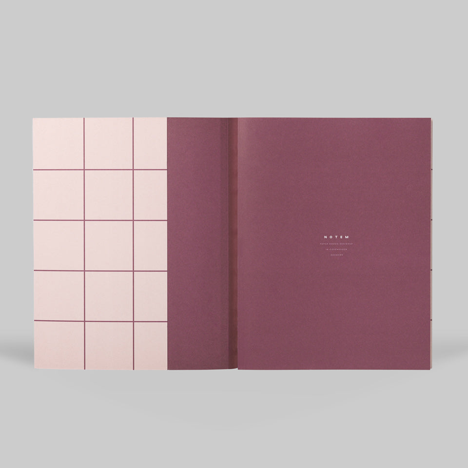 Notizbuch groß rosa Notem / Uma Notebook L